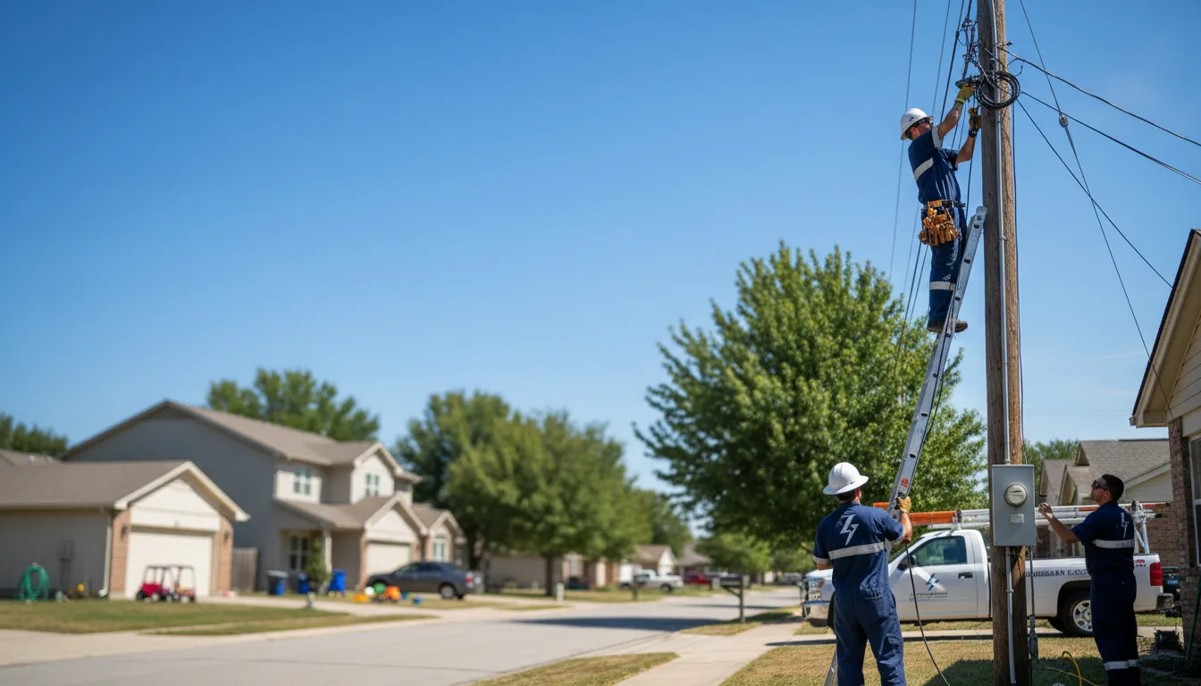 Residential electrician providing installation services in South Point, OH